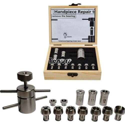 Dental Handpiece Bearing Removal Installation Cartridge Maintenance Repair Tool Universal 12 Chucks CNC