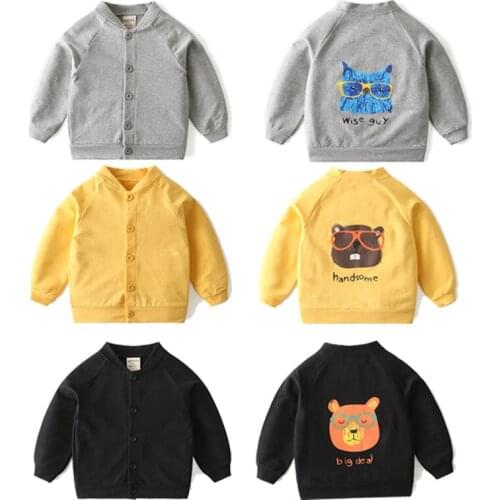 Sweatershirt Boys Clothes Spring Kids Cotton Clothing Cute Cartoon Print Children Casual Outwear Sweatshirt Fashion 2020 New