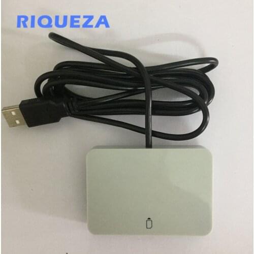 RIQUEZA Card Reader USB 2.0 2 in 1 ID-1/2FF 12 Mbps Support IC Smart Card Smart Card Reader 2G/3G/4G SIM Card Reader Writer