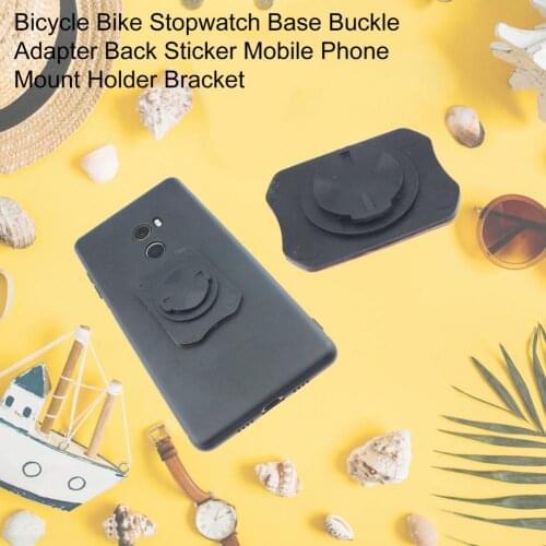 Bicycle Bike Stopwatch Base Buckle Adapter Back Sticker Mobile Phone Mount Holder Bracket Bike Buckle Adapter