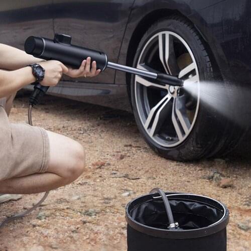 50W High Pressure Water Gun USB Chagerable High Pressure Power Car Washer Spray Car Washing Tools Auto Deck Garden Washing Kits