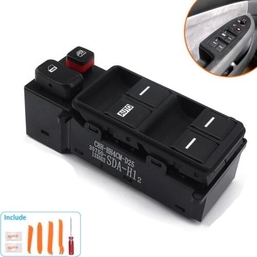 Left Hand Drive Window Regulator Switch Assembly For Honda Accord OEM#35750-SDA-H12 35750SDAA02