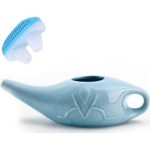 Yoga for the neti pot cleaning the neti pot wash nasal exchanger with the ceramicss stuff pot of nasal irrigator