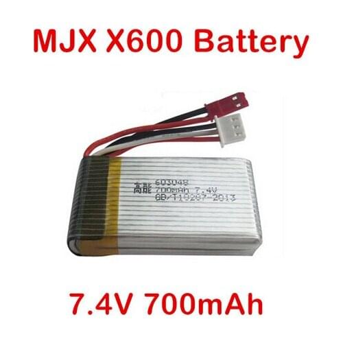 MJX X600 RC Hexacopter Spare Parts Recharge Battery 7.4V 700mAh Battery
