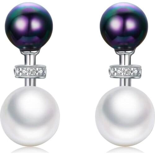 ANNA QUEEN Fashion Pearl Earrings Natural Freshwater Pearl Drop Earring Jewelry For Women Gift BJ09072