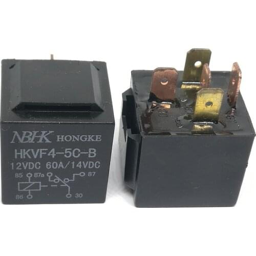 2PCS/LOT HKVF4-5C-B Automotive Relay 12VDC 60A DIP/5 HKVF4