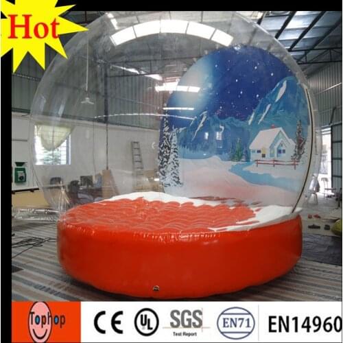 2020 hot sale Christmas Inflatable Snow Globe for Decoration, Snow Globe for Photography with new winter theme