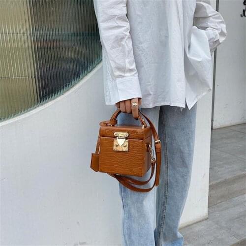 2021 Fashion New Women Small Box Bag Personalized Shoulder Bag Female Messenger Bag