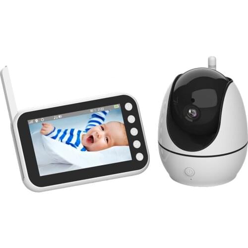 4.5 Inch Wireless 2 Way Intercom Baby Monitor 360Degree Wireless PTZ Cry Detection Nanny Security Camera