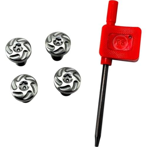 4pcs Durable Handle Upgrade DIY Stainless Steel Practical Replacement Parts Grips Screw CNC Machined Nail T8 Tox Key For 1911