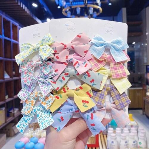 5 Pcs/Set Lace Flower Baby Girl Hair Clips Princess Bows Kids Children Hairpins Girls Headwear Baby Hair Accessories