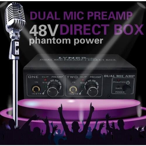 A961 Durable Microphone Amplifiers 2 Channels Bass Guitar Audio Amps