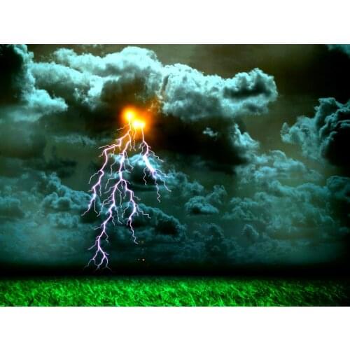 JMINE Div 5D Lightning Natural storm cloud Full Diamond Painting cross stitch kits art Scenic 3D paint by diamonds
