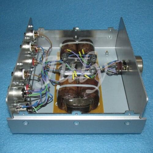 Amorphous dual C 10K: 10K wide frequency response transformer, three single-ended selective inputs, one balanced output
