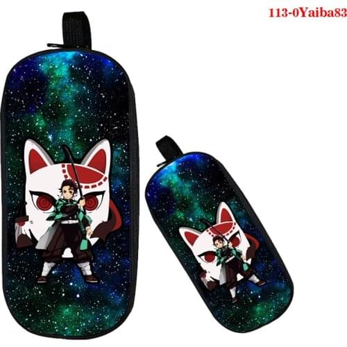 3D Anime Kimetsu No Yaiba Pencil Case Anime Cosmetic Bags Cocomelon Makeup Box Kimetsu No Yaiba Women Cosmetic Case Pencil Bags