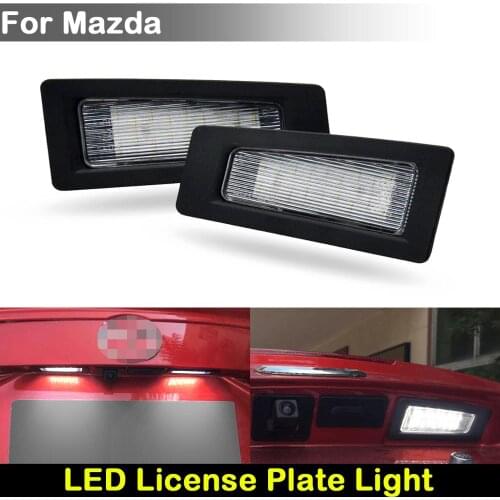 For Mazda 3 Gen3 Axela CX-3 Car Rear white LED license plate light number plate lamp