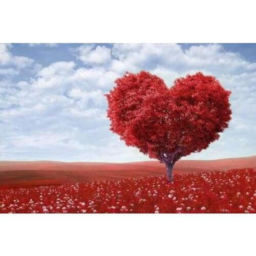 GLymg Diy Diamond Craft Embroidery 5d Diamond Embroidery Love Grows Love Tree Diamond Art Wall Decor