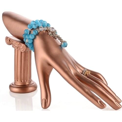 Resin Female Mannequin Dummy Hand Model For Ring Display 4 Colors