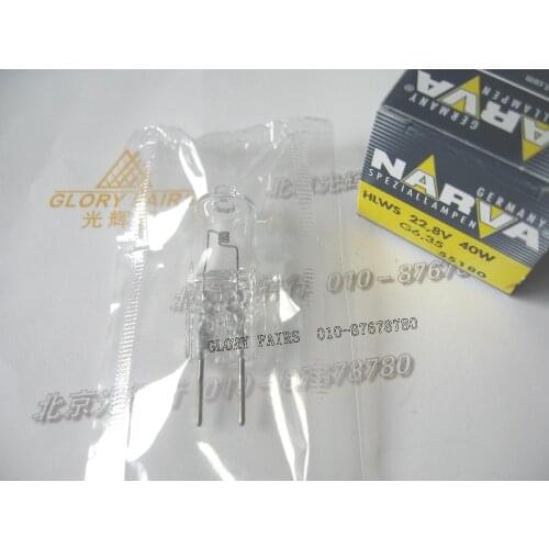 NARVA 55180 HLWS 22.8V 40W G6.35 halogen bulb,operation theater room lighting surgical lights,22.8V40W OR capsule lamp