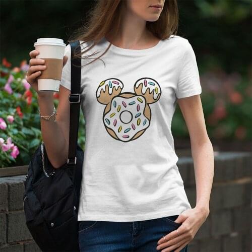 Summer New Products T-Shirt Female Comfortable Mickey Mouse Head Short Sleeve White Tees Harajuku Top Women T Shirts Fashion