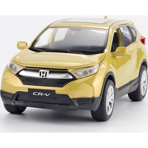 Diecast 1:32 Honda CR-V Alloy Car Model Pull Back Childrens Toy Decoration Collection Souvenir Ornaments Display Gift