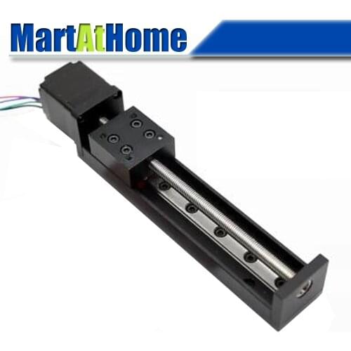 Mini Cross Rail Slide leadScrew Pitch 1mm/2mm/4mm/6mm/12mm Stroke 15~200mm with NEMA11 28mm Stepper Motor