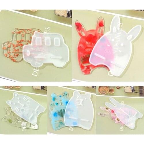 Mobile Phone Stand Holder Epoxy Resin Mold Cellphone Support Rack Silicone Mould T5UF