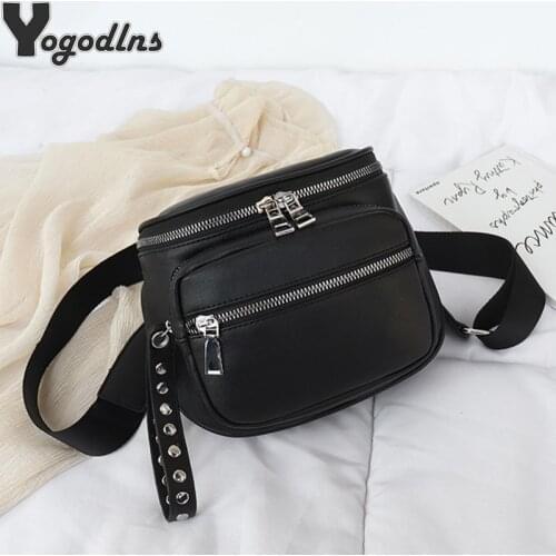 Fashion Women Handbags New Retro Rivets Pu Leather Crossbody Shoulder Bag Ladies Messenger Bags Female Handbag Multi-pocket Tote