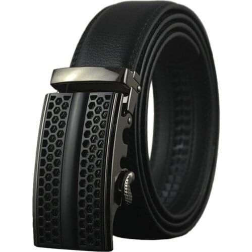 Mens Cowboy Belt Long Fashion 2019 Designer Genuine Leather Belts for Men with Luxury Automatic Buckle Male Belt Brown Black