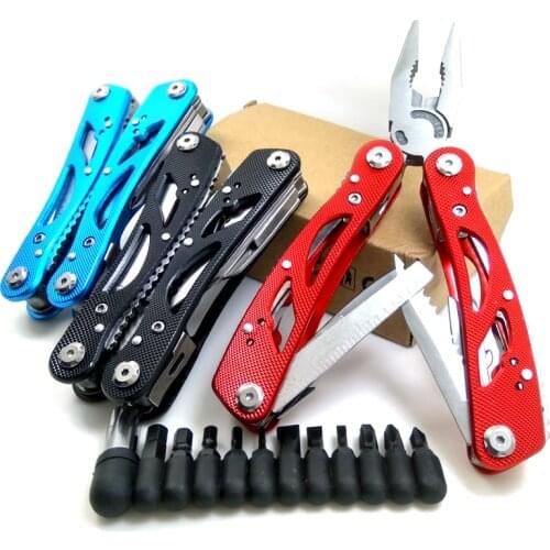 15 in 1 Hand Tool Kit Survival Hand Portable plier ,Stainless multi tools Pocket Folding Knife pliers clamp Multi Plier