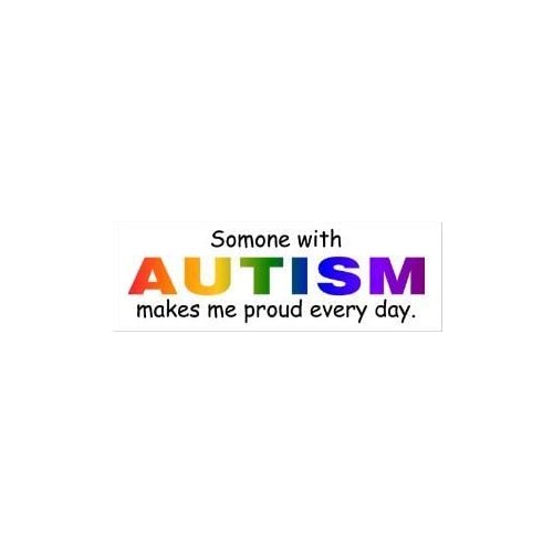 Autism Awareness Bumper Sticker Decal - Sticker Graphic - Auto, Wall, Laptop, Cell, Truck Sticker for Windows, Cars, Trucks