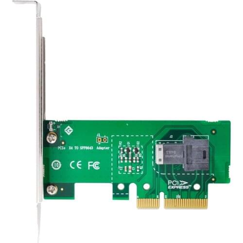 NGFFU.2 U2 Kit SFF-8639 NVME PCIe SSD Adapter for Mainboard SSD 750 p3600 p3700 M.2 SFF-8643 to PCI-E 4X