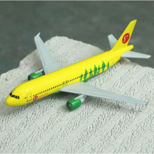 Russian S7 Airlines Airplane Diecast Aircraft Model 6" Metal Plane Aeroplane Home Office Decor Mini Moto Toys for Children