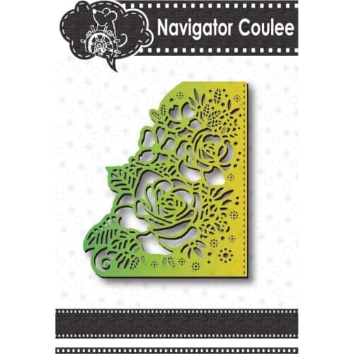 Lace decoration flowers and leaves metal cutting mold template for DIY embossed paper photo album card making scrapbook mold