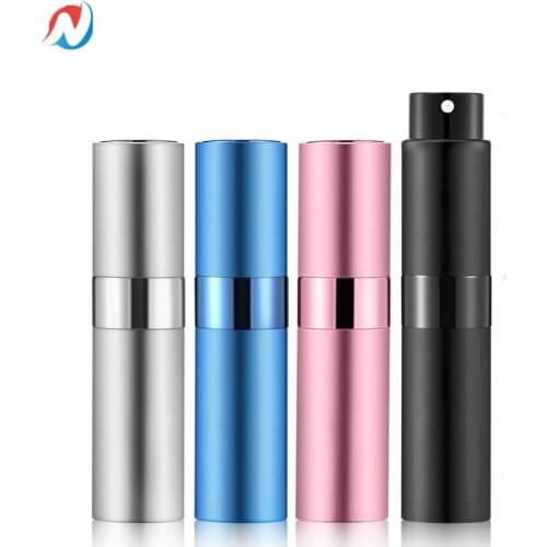 Sheenirs 4pcs 8ml Portable Mini Perfume Atomizer Refilable Empty Small Spray Bottle for Travel Twist Tpye Pocket Cologne Sprayer
