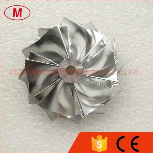 T04E Racing Turbocharger Aluminum 2024/Milling/Turbo Billet compressor wheel 67.43/82.00mm 6+6 blades for Turbo Cartridge/CHRA