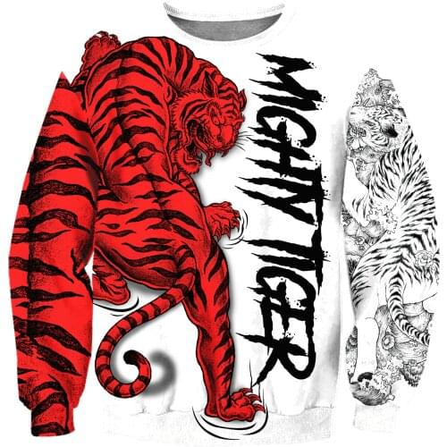 Night Tiger Hoodie 3D All Over Printed Harajuku Fashion Sport Hooded Spring/Autumn Sweatshirt Casual Jacket DIY Pullover