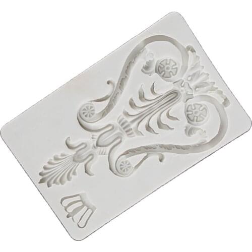1Pcs Crown lace border silicone sugar mold flower cake decorating tools Fondant chocolate dessert tool K797