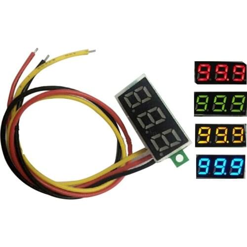 1PCS 0.28" LED DC 0-100V Digital Voltmeter Panel Meter RED COLOR