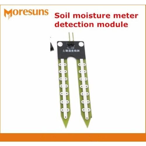 Free ship 10pcs Soil moisture meter detection module soil humidity sensor and temperature sensor