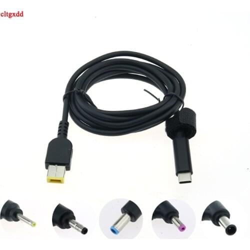 Laptop DC Power Adapter Connector Plug Converter Cable Cord USB Type C to 7.9*5.5 5.5*2.5 Square Plug Charger for Lenovo DELL HP