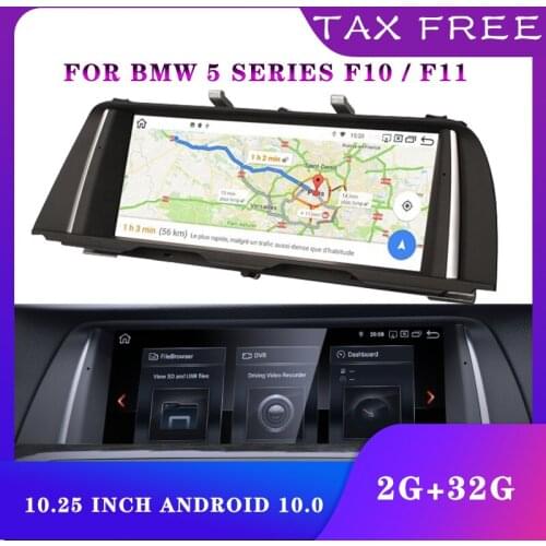 10.25" car video player Apple CarPlay Android Auto for BMW Series 5 F10 F11 F18 Car Display Monitor 2G+32G Multimedia Player