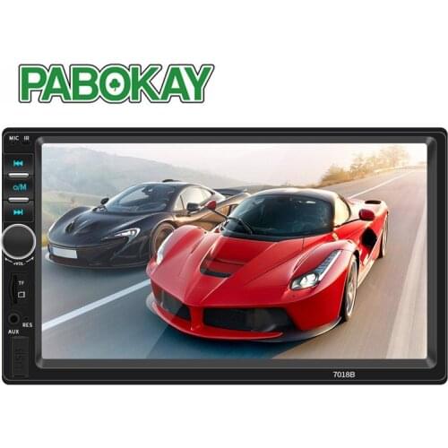 7018B Double 2 Din Car Video Player 7 inch Touch Screen Multimedia player MP5 USB FM Bluetooth Support Rear View Camera