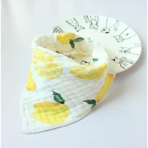 Baby Cute Cotton Bib Burp Cloth Drooling Teething Waterproof Bibs Flower Print Towels 2020 11