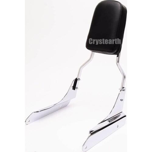 For 1998-2007 99 00 01 02 03 04 05 06 Honda Shadow VLX 600 / VT600C Chrome Motorcycle Backrest Sissy Bar with Cushion Pad Kit