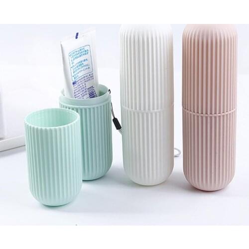Travel Toothbrush Storage Case Toothbrush Paste Holder Case Covered Tooth Storage Box Travel Camping Bathroom Storage Cases