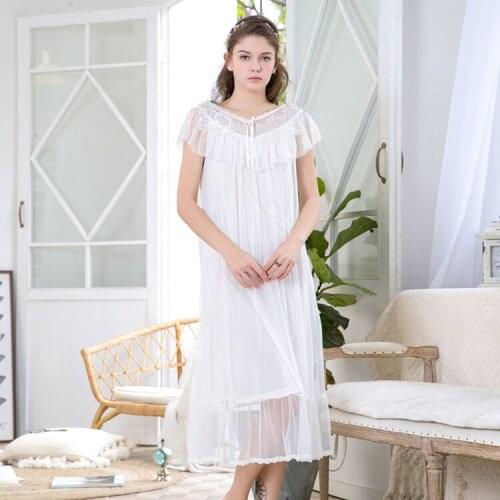 Женские длинные ночные сорочки EDOLYNSA China At AliExpress