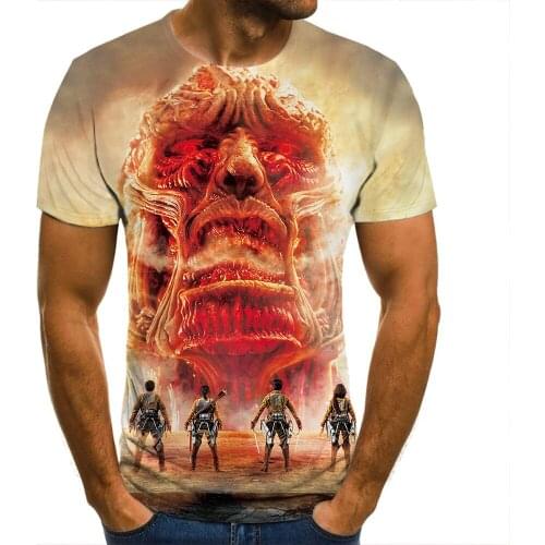 3D Men T-Shirt Attack On Titan Season 3 Clothing Women Children Short Sleeve Cool Tees Fashion Casual Summer Boy Kids Streetwear