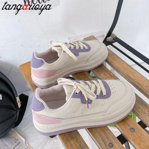 HOT 2021 Fashion autumn Female Sneakers Women Shoes Korean Mesh Ladies Shoes Woman Lace Up Casual Shoes Breathable