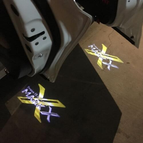 Universal Led Car Door Welcome Laser Projector Light For Toyota Vitz Prius PHV HARRIER MARK X Logo Car Accessories